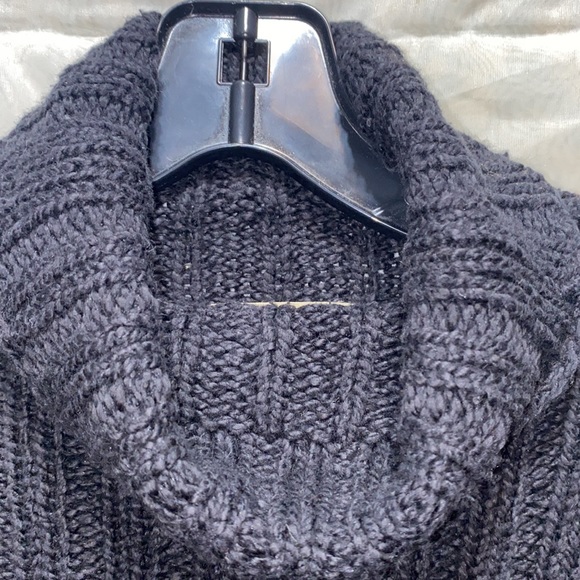 J CREW BLACK COTTON/NYLON  TURTLENECK SWEAT. SZ L - Picture 6 of 9